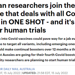 澳洲研发超级疫苗, 可抵御全部变异新冠病毒! 全球竞争, 明年开始人体试验 ...